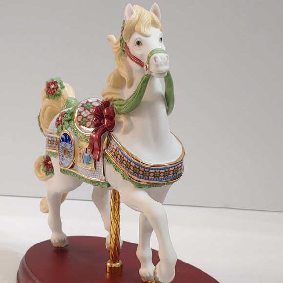 Lenox Christmas Carousel Horse  [ 2014 ] Height: 8 3/4 in - Picture 3 of 10